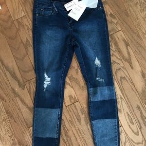 Cotton on ripped denim jeans